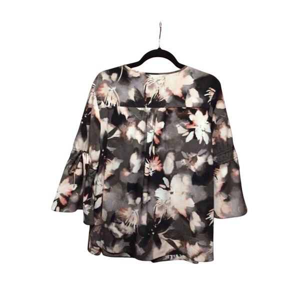 Ellen Tracy Multicolor Abstract Floral Pullover Womens Blouse XL - Picture 2 of 8